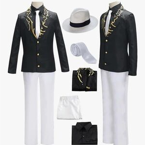 NEW Kibutsuji Muzan Cosplay Costume Suit Kibutsuji Outfit Uniform Halloween Men